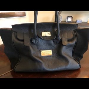 Valentino Leather and Suede Handbag